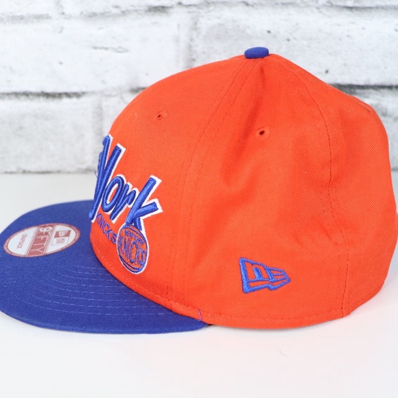 New Era New York Knicks Snapback Hat - Orange and Blue - Picture 4 of 8